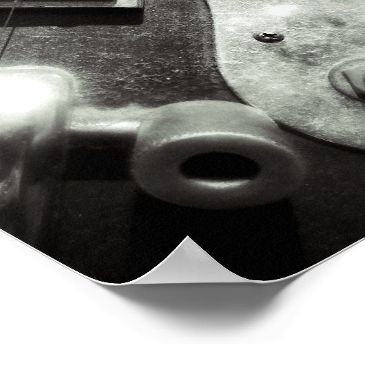 Elektrische gitaardruk poster (Hoek)