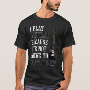 Elektrische gitaargitaar gaat het niet spelen t-shirt