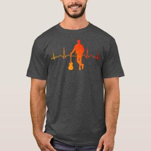 Elektrische gitaargitaarspeler t-shirt