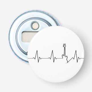 Elektrische gitaarhartlijn button flesopener