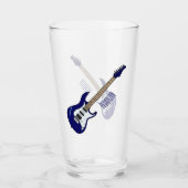 Elektrische gitaarillustratie cartoon glas (Voorkant)