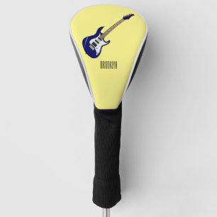 Elektrische gitaarillustratie cartoon golfheadcover