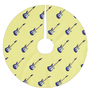 Elektrische gitaarillustratie cartoon kerstboom rok