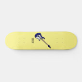 Elektrische gitaarillustratie cartoon persoonlijk skateboard (Horizontaal)