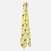 Elektrische gitaarillustratie cartoon stropdas (Voorkant)