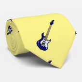Elektrische gitaarillustratie cartoon stropdas (Opgerold)