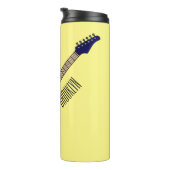 Elektrische gitaarillustratie cartoon thermosbeker (Geroteerd rechts)