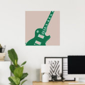 Elektrische gitaarkunst Pop Poster (Thuiskantoor)