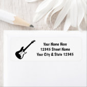 Elektrische gitaarlogo voor gitarist etiket (Insitu)