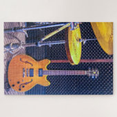 elektrische gitaarpuzzel legpuzzel (Horizontaal)