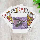 Elektrische gitaarspeelkaarten pokerkaarten