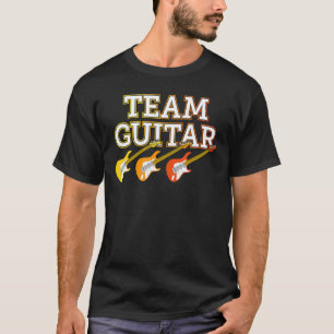 Elektrische gitaarspeler Team Guitar-liefdesmuziek T-shirt