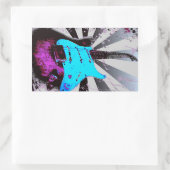 Elektrische gitaarStickers Rechthoekige Sticker (Tas)