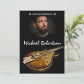 Elektrische gitaartrilling van het leven  kaart (Staand voorkant)