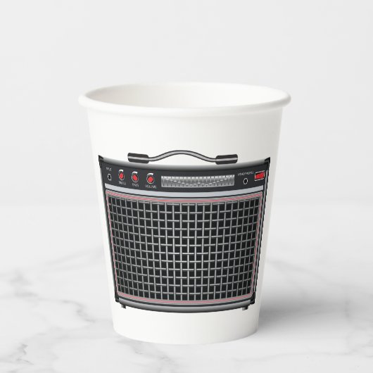 Elektrische gitaarversterker papieren bekers (Voorkant)