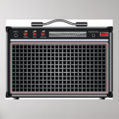 Elektrische gitaarversterker poster (Voorkant)