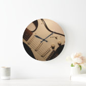 Elektrische gitaarwandklok grote klok (Huis)