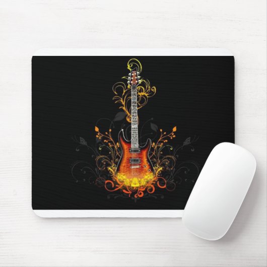 Elektrische gitar Mousepad Muismat (Met muis)
