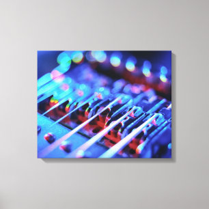 Elektrische gitarbrug canvas afdruk