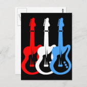 elektrische gitaren briefkaart (Voorkant / Achterkant)