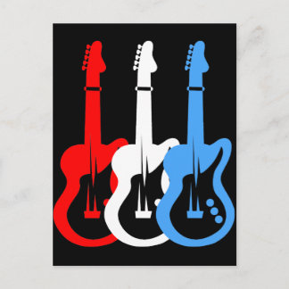 elektrische gitaren briefkaart