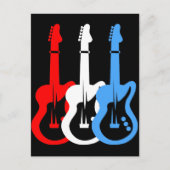elektrische gitaren briefkaart (Voorkant)