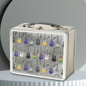 Elektrische gitaren en Muzieknoten