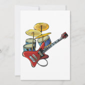 Elektrische gitaren en trommels kaart (Voorkant)
