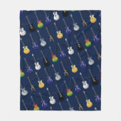 Elektrische gitaren fleece deken (Voorkant)