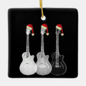 Elektrische gitaren Funny Cool zwart-wit Keramisch Ornament (Voorkant)