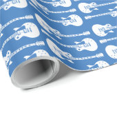 Elektrische gitaren Grafisch in het wit Cadeaupapier (Rol Hoek)