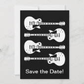 Elektrische gitaren Grafisch in het wit Save The Date (Voorkant)