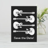 Elektrische gitaren Grafisch in het wit Save The Date (Staand voorkant)