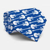 Elektrische gitaren Grafisch in het wit Stropdas (Opgerold)