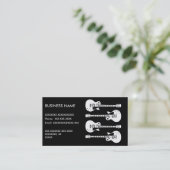 Elektrische gitaren Grafisch in het wit Visitekaartje (Staand voorkant)