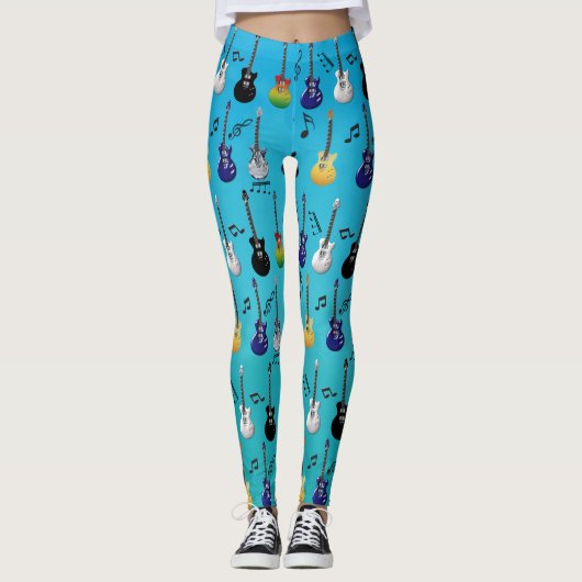 Elektrische gitaren leggings (Voorkant)