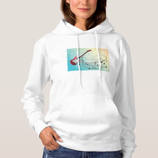 Elektrische gitaren Muzieknoten Hoodie