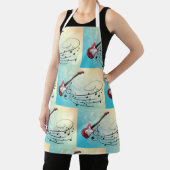 Elektrische gitaren Muzieknoten Schort (Insitu)