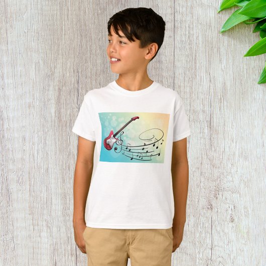 Elektrische gitaren Muzieknoten T-shirt