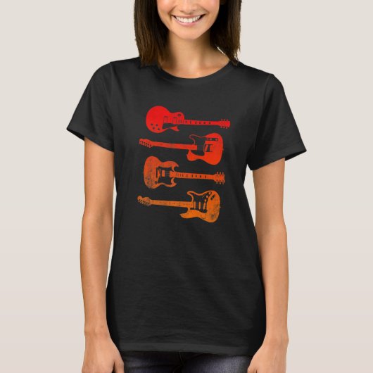 elektrische gitaren Onderdruk Mannen Vrouwen Kind T-shirt (Voorkant)