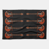 Elektrische gitaren op zwarte handdoek (Horizontaal)