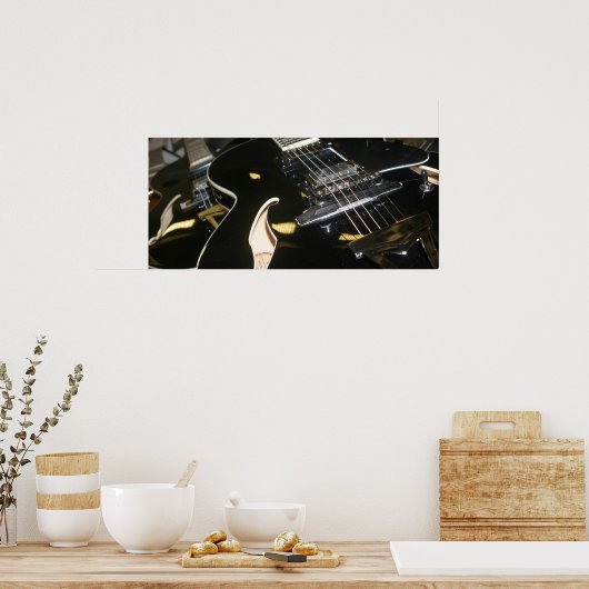 Elektrische gitaren poster (Keuken)