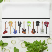 Elektrische gitaren theedoek (Gevouwen)