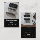 Elektrische gitaren visitekaartje (Voorkant / Achterkant)