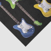 Elektrische gitaren voor rockmuziek tissuepapier (Detail)