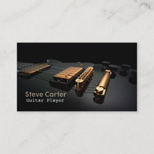 Elektrische gitarist leraar gitarist visitekaartje