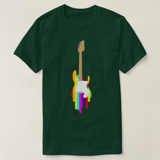 Elektrische gitarist Music Instrument String T-shirt (Design voorkant)