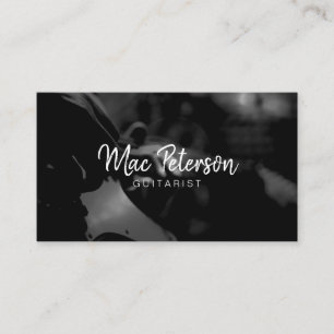 Elektrische gitarist muzikant visitekaartje