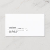 Elektrische gitarist muzikant visitekaartje (Achterkant)