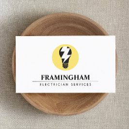 Elektrische gloeilamp Logo Visitekaartje